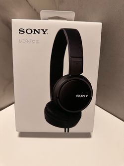 Sony MDR-ZX110 Wired Headphones – Black – NEW