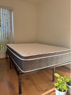 Full Size Ablyea Grey Luxe  Hybrid  Mattress
