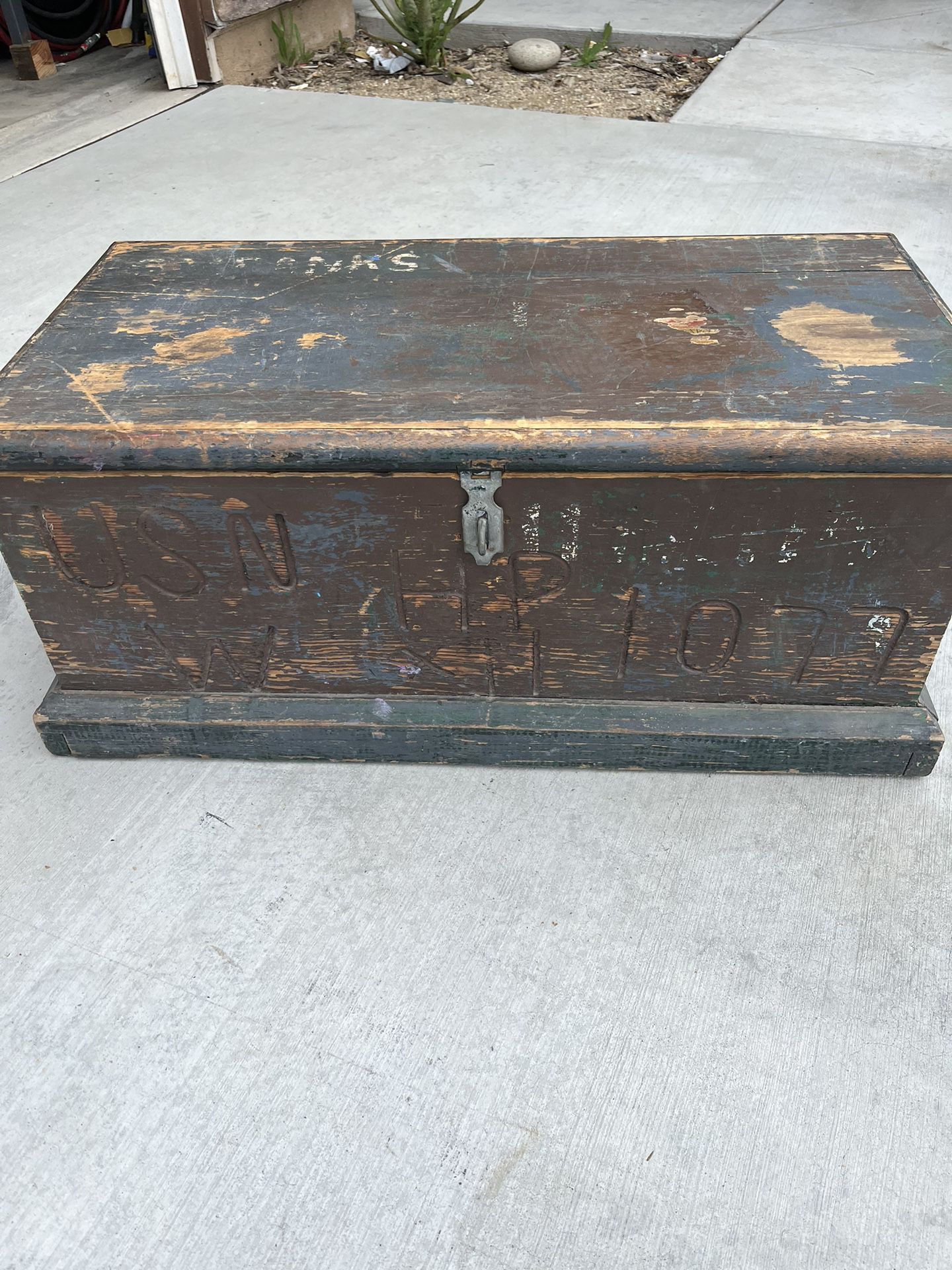 Vintage Trunk  and Crate