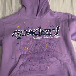 Sp5der Purple Hoodie 