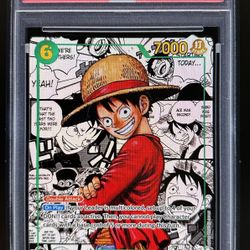 2025 ONE PIECE OP13-CARRYING ON HIS WILL #118 MONKEY D. LUFFY MANGA ALTERNATE ART