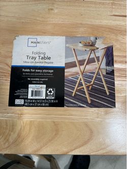 2 Folding tray tables $20