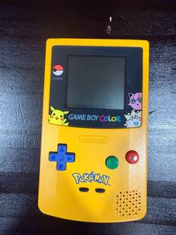 Nintendo Game Boy Color Pokemon Edition Yellow Console