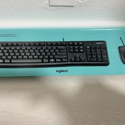 Logitech MK120 Wired Keyboard & Mouse USB Combo