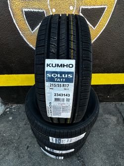 Kumho Solus TA11 215/55R17 Tires llanta nuevas