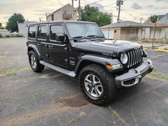 Jeep Wangler Sahara año 2019, color negro