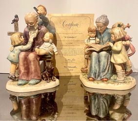 HUMMEL A STORY FROM GRANDMA #620 & AT GRANDPAS #621 MATCHED SET LTD. ED. #01368