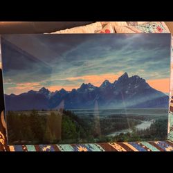 Glass Grand Tetons Picture 
