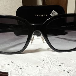 New Coach, Sunglasses Black Never Used.
