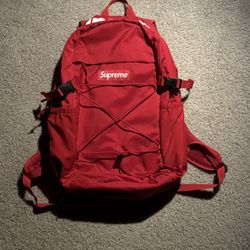 Supreme 210 Denier Cordura Box Logo Backpack Red