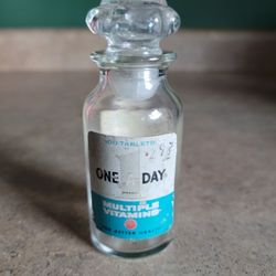 Vintage Empty One A Day Bottle 