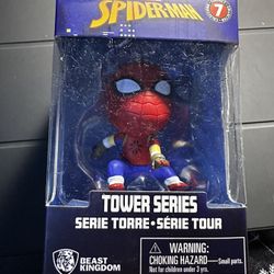 Beast Kingdom Spider-Man Figure Marvel Tower Series Collectible Red Blue #7