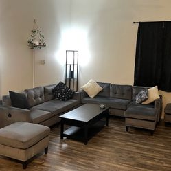 Couches. 78 inch. Velvet square arm Standard Sofa. Gray. 