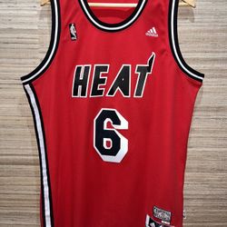 Lebron Authentic Hardwood Classics Heat Jersey