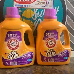 2-Detergent 100.5oz 1-Colgate Total Toothpaste All For $20