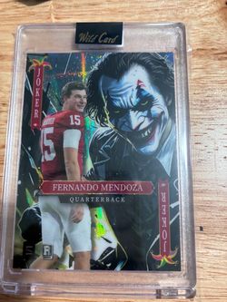Las Vegas Raiders Fernando Mendoza Wild Card Joker 1/1 Rookie Card