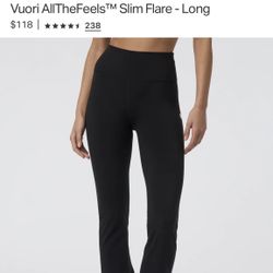 Vuori black Pants AllTheFeels Slim Flare  - Medium