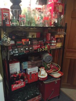 A lot of Coca-Cola collectibles