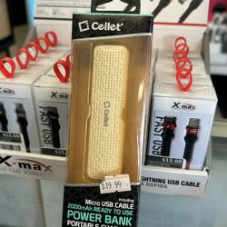 2000mAh Power Bank Portable Charger