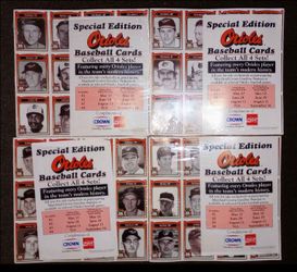 1991 Orioles Baseball Cards Set