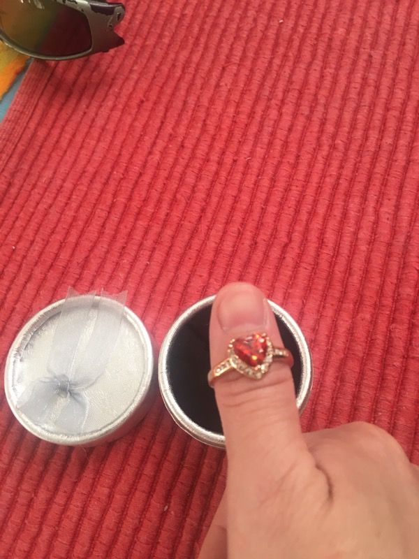 18k gold plated ring size 9