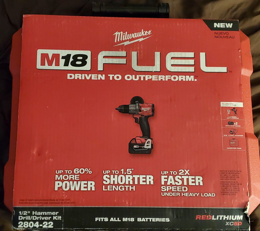 Milwaukee 2804-22 M18 FUEL 1/2 in. Drill $245