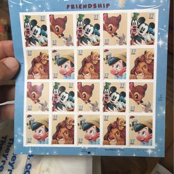 Disney Stamp Collectors Block 