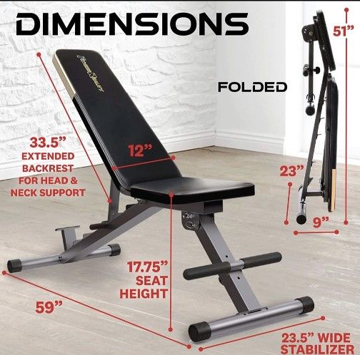 Fitness Reality Adjustable Weight Bench