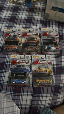 Hot Wheels HW REDLINERS Car Culture  Metal Set of 5 Real Riders 2016 New