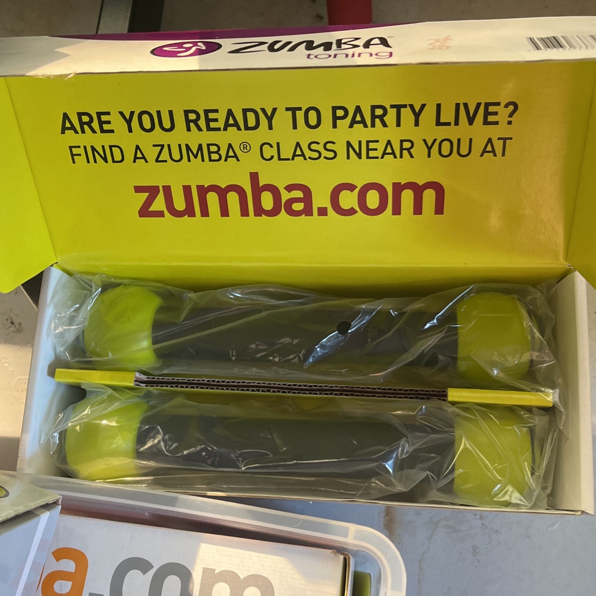 Zumba Weights 1 For Toning & 2 Pairs For Join The Party