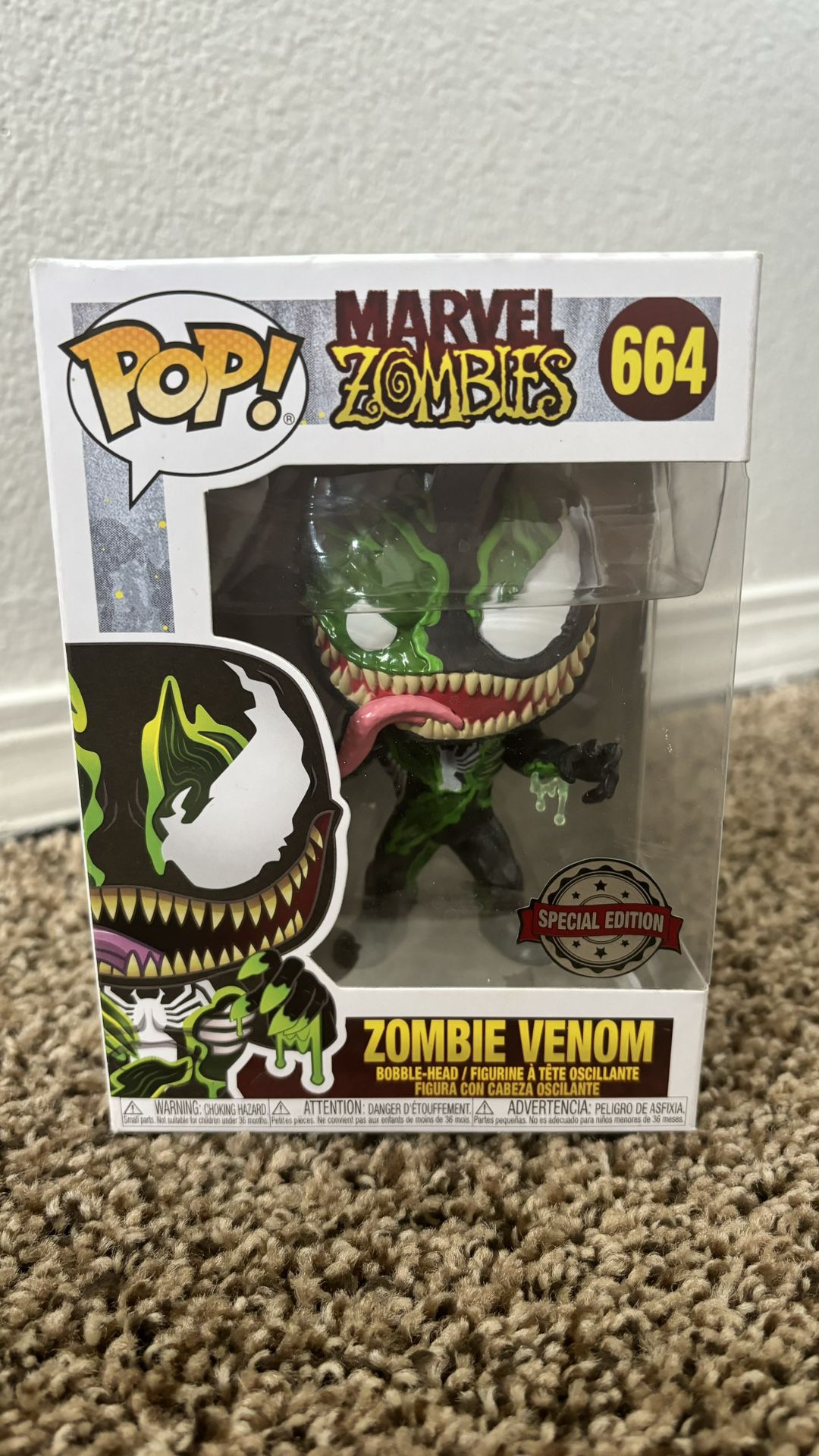 Special Edition Marvel Venom Zombies Funko Pop