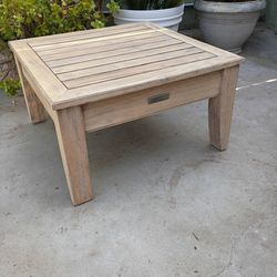 2 Restoration Hardware Legrave Teak End Tables