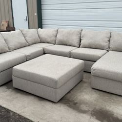 3 PIECE FABRIC SECTIONAL WITH CHAISE 