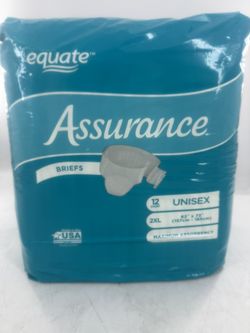 Equate Assurance Briefs - 12 Count Unisex 
