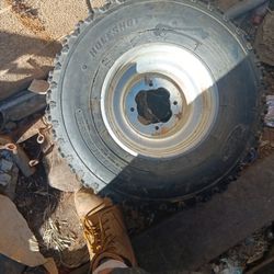 Aluminum Quad  Rim & Tire 