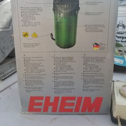 Eheim fish tank pump   And a bucket Of lava rocks