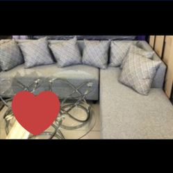 Sectional L Furniture Pillows Included. Brand New