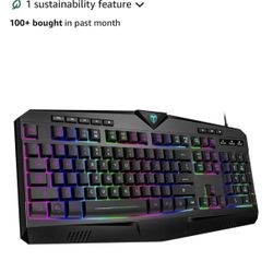 Gaming Keyboard RGB Backlit Quiet 