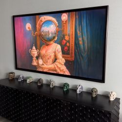 Samsung the frame 75“ + custom black frame