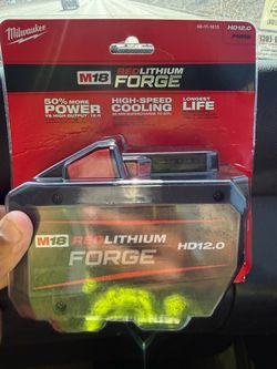 12-0 FORGE batteries.. Milwaukee BRAND NEW. $180