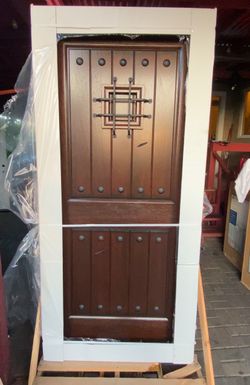 Main Door Mahogany 36in. x 80in. Left and Right Hand Inswing Front Door
