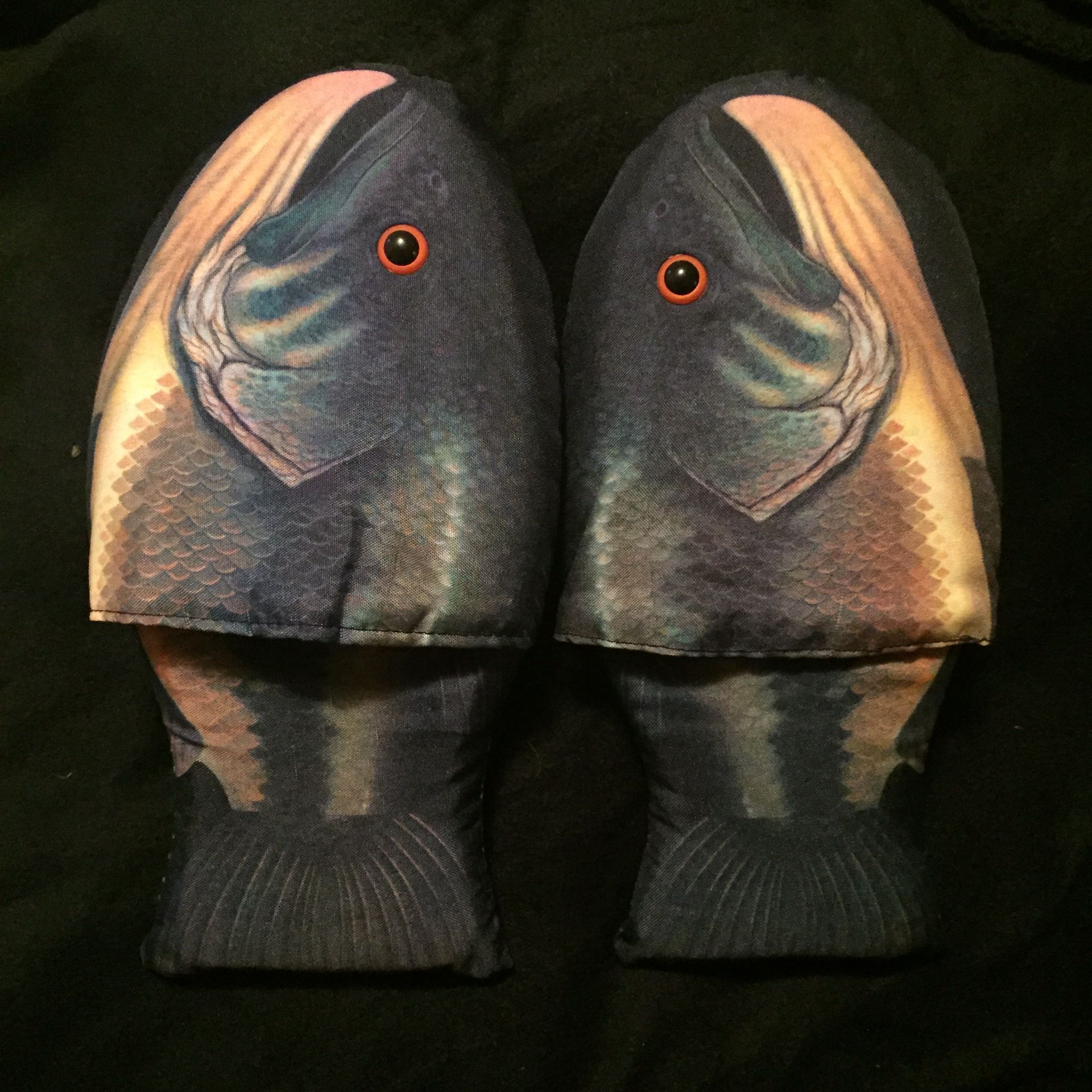 FISH SLIPPERS FOR DAD FATHERS DAY OR FISHERMAN