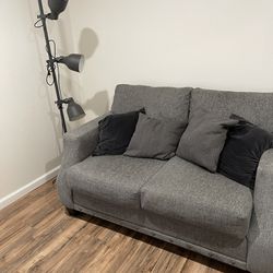 Loveseat And Lamp 