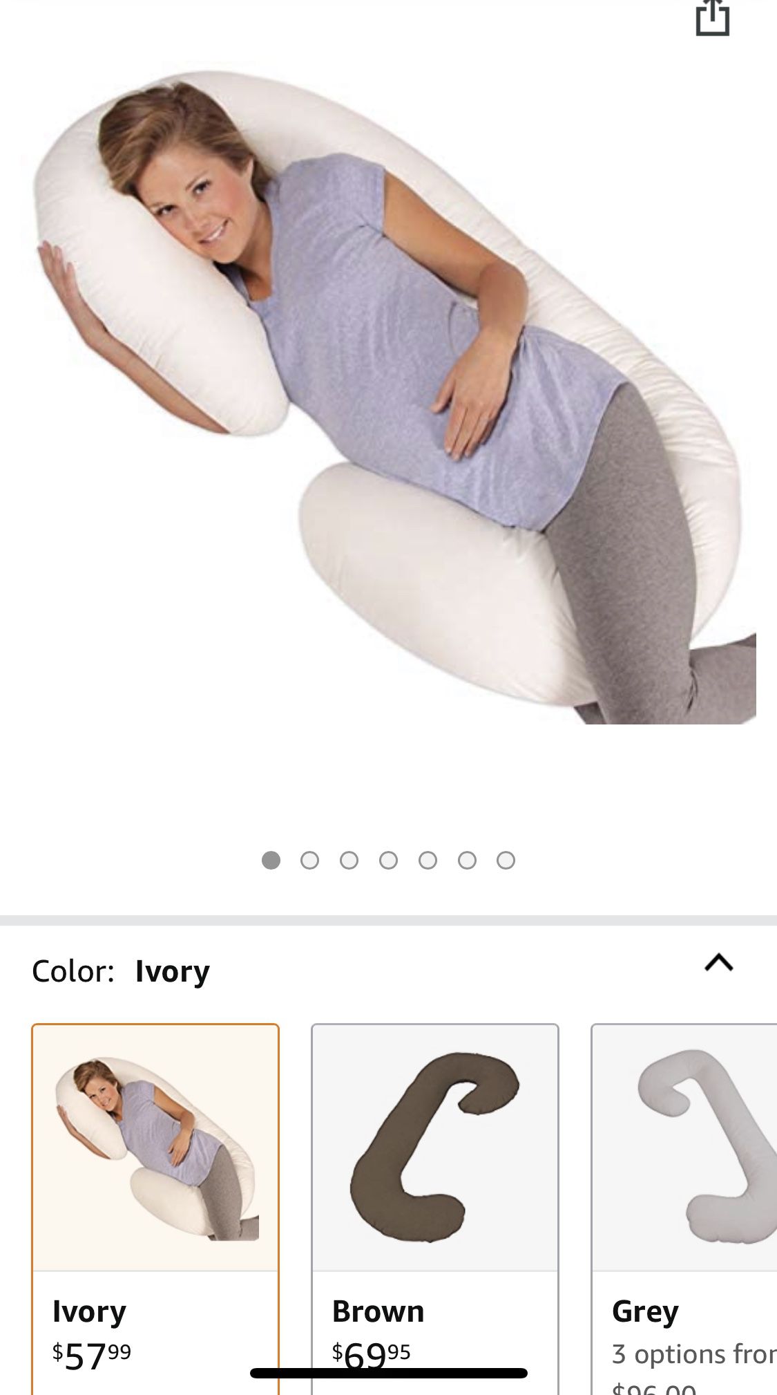 Leachco Snoogle Maternity/pregnancy Body Pillow