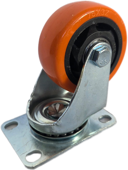 (Set of Four) 3" Orange Caster Wheel