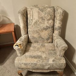 Wing Chair Needs Some TLC 