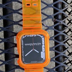 Apple Watch Full Band Transparent Orange 45/44/42