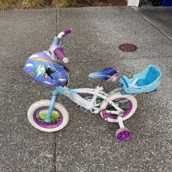 Frozen 12” Bike & Matching Tiara Helmet – Sold as a Set