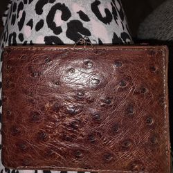 Mens ostrich wallet