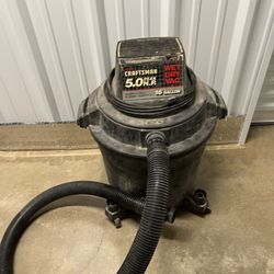 SEARS CRAFTSMAN 5.0 Peak HP 150 MPH BLOWING VELOCITY= WELL DRY VAC 16 Gallon